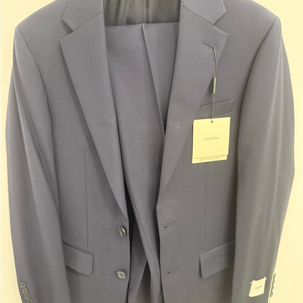 Calvin Klein Men's Dark Blue Suit